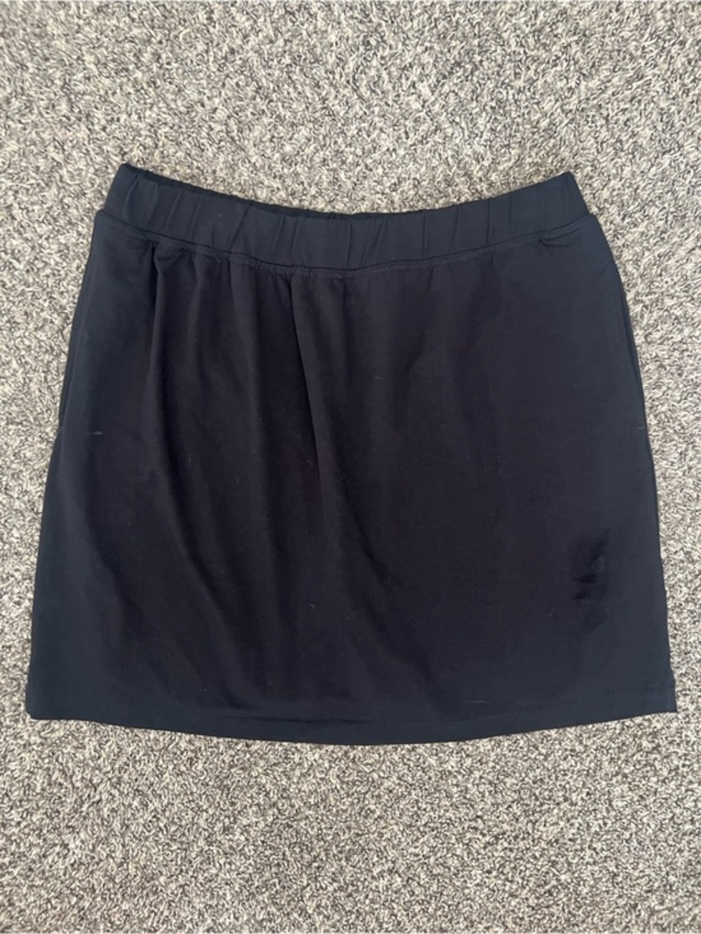 Woman Within Black Stretch Mini Skirt With Pockets 18/20